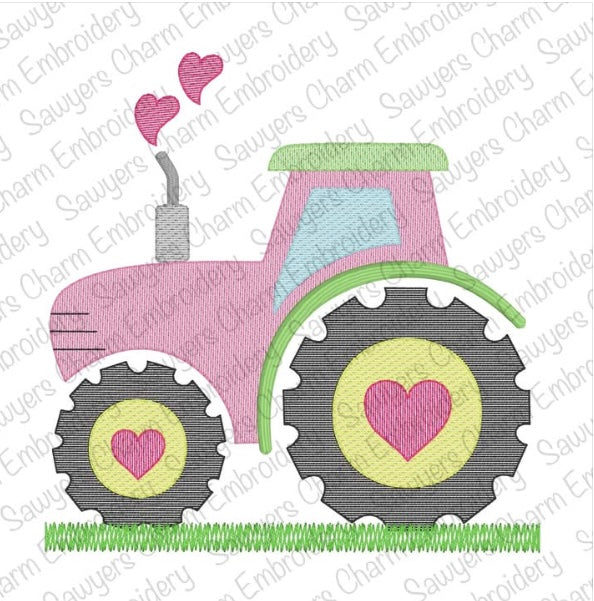 Sketchy Heart Tractor