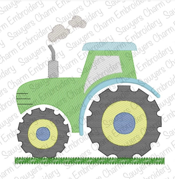 Sketchy Heart Tractor