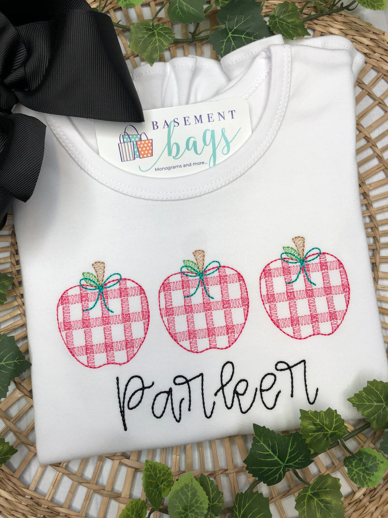 Gingham Apple Trio