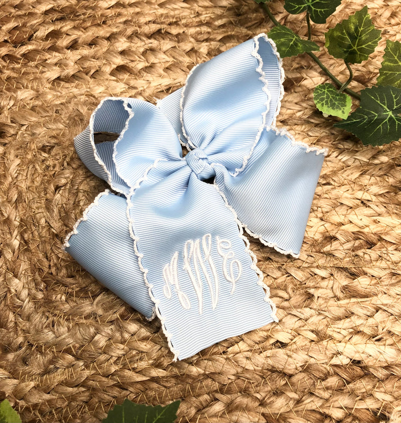 Monogrammed Hair Bow