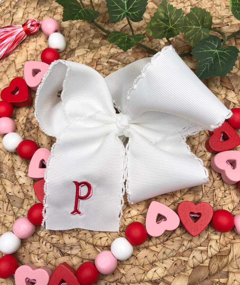 Monogrammed Hair Bow